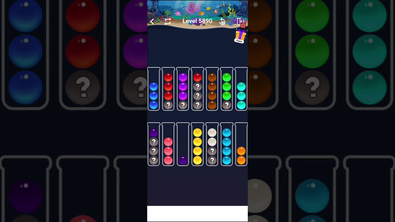 Color sort / Ball sort level 5890