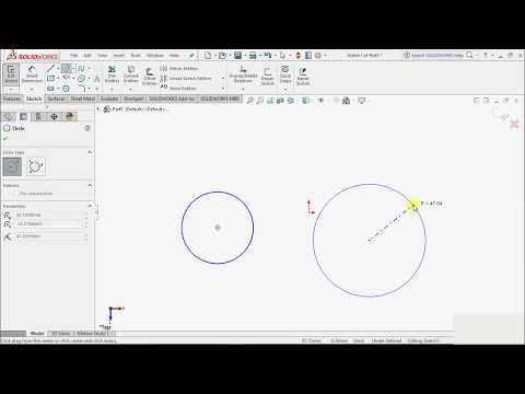 Circle Creation - Solid Works Tutorial
