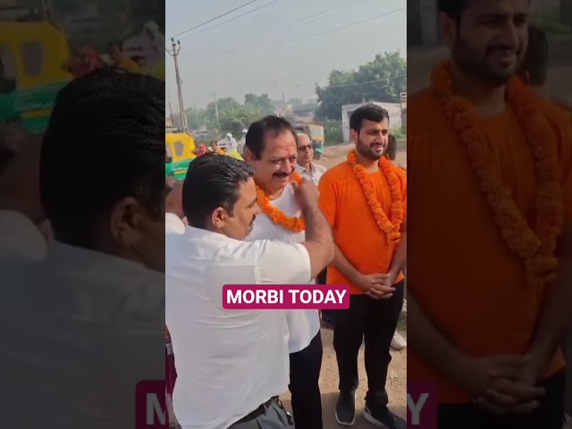 કુળદેવી ચામુંડા માતાજીના દર્શન કરવા ધારાસભ્ય કાંતિભાઇ અમૃતિયાની મોરબીથી ચોટીલા પદયાત્રા શરૂ