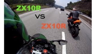 Kawasaki Zx10R Green Chasing Orange Zx10R