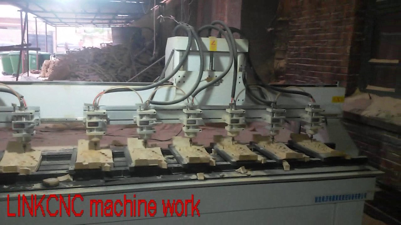 LINKCNC CNC router Multi head machine 2 spindle with 12heads