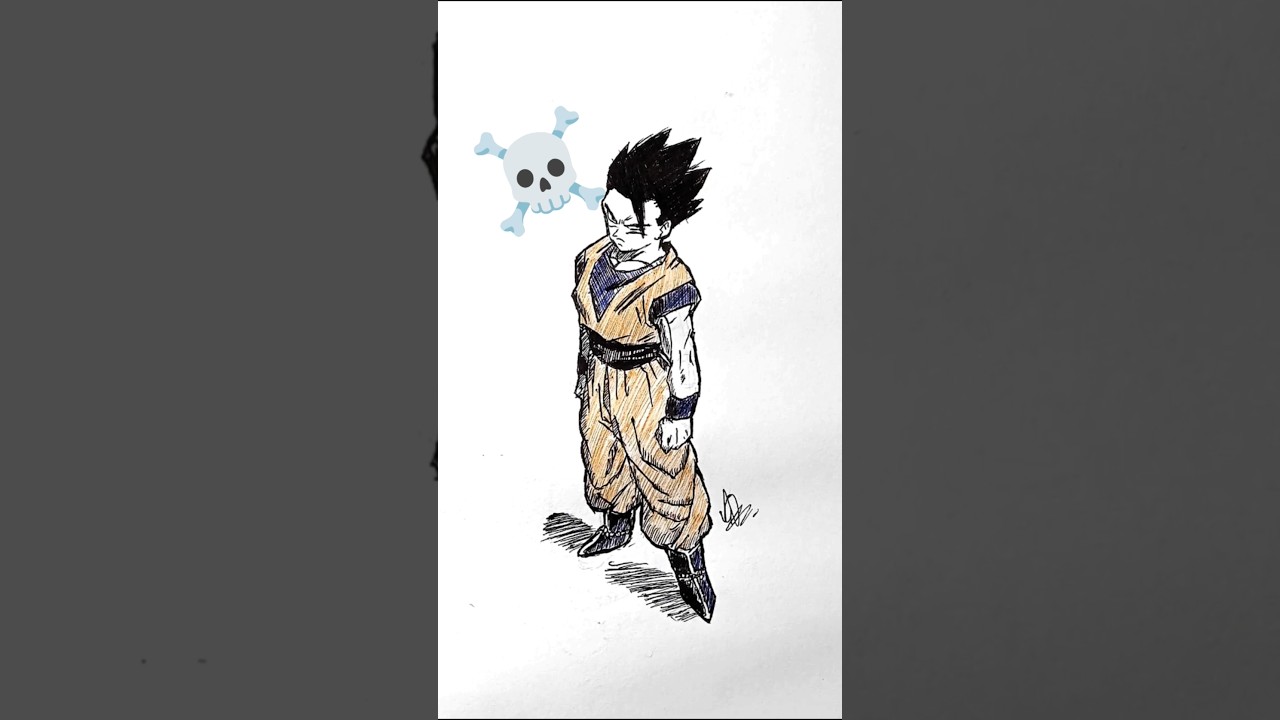 Speed Drawing StickMan Gohan 