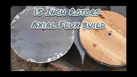 Dual Rotors15 Inch Axial Flux windturbine Build...cutting the rotors.