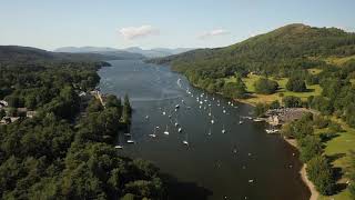 Lake District - Aerial view of Windermere / 1080p - 60fps