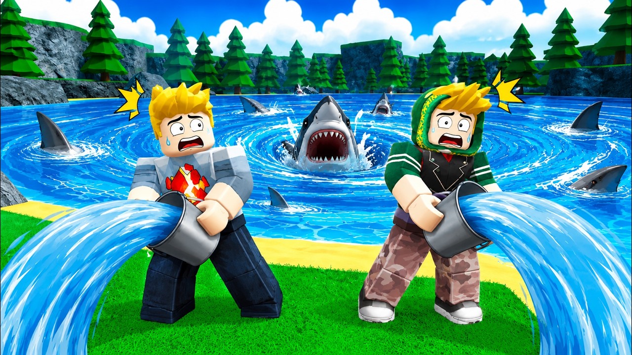 KURAS DANAU SAMPE KERING DI ROBLOX!!! | TIRISKAN DANAU ROBLOX