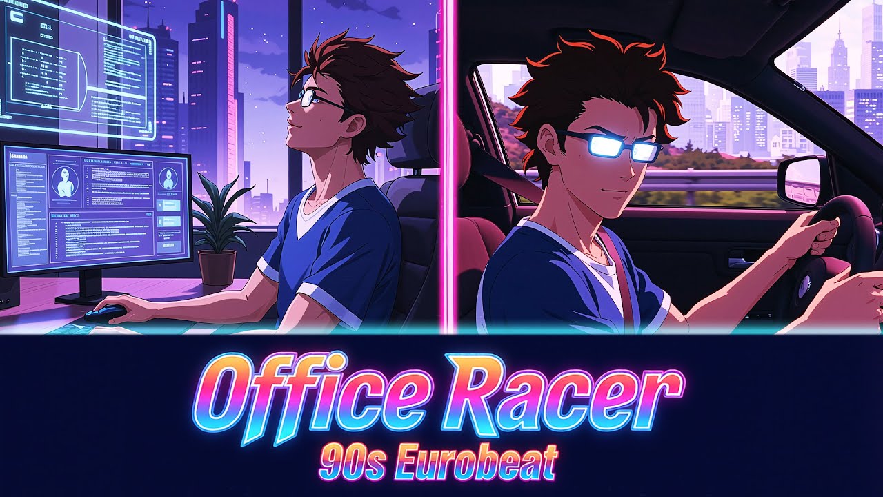 Office Racer | 90s Eurobeat Racing Music - Night Drive Energy - YouTube