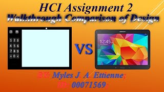 HCI Assignment 2 Walkthrough and Comparison / Senpai Phone V1 Vs Samsung Galaxy Tab 4