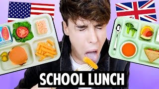 AMERICAN vs. BRITISH School Lunch Food