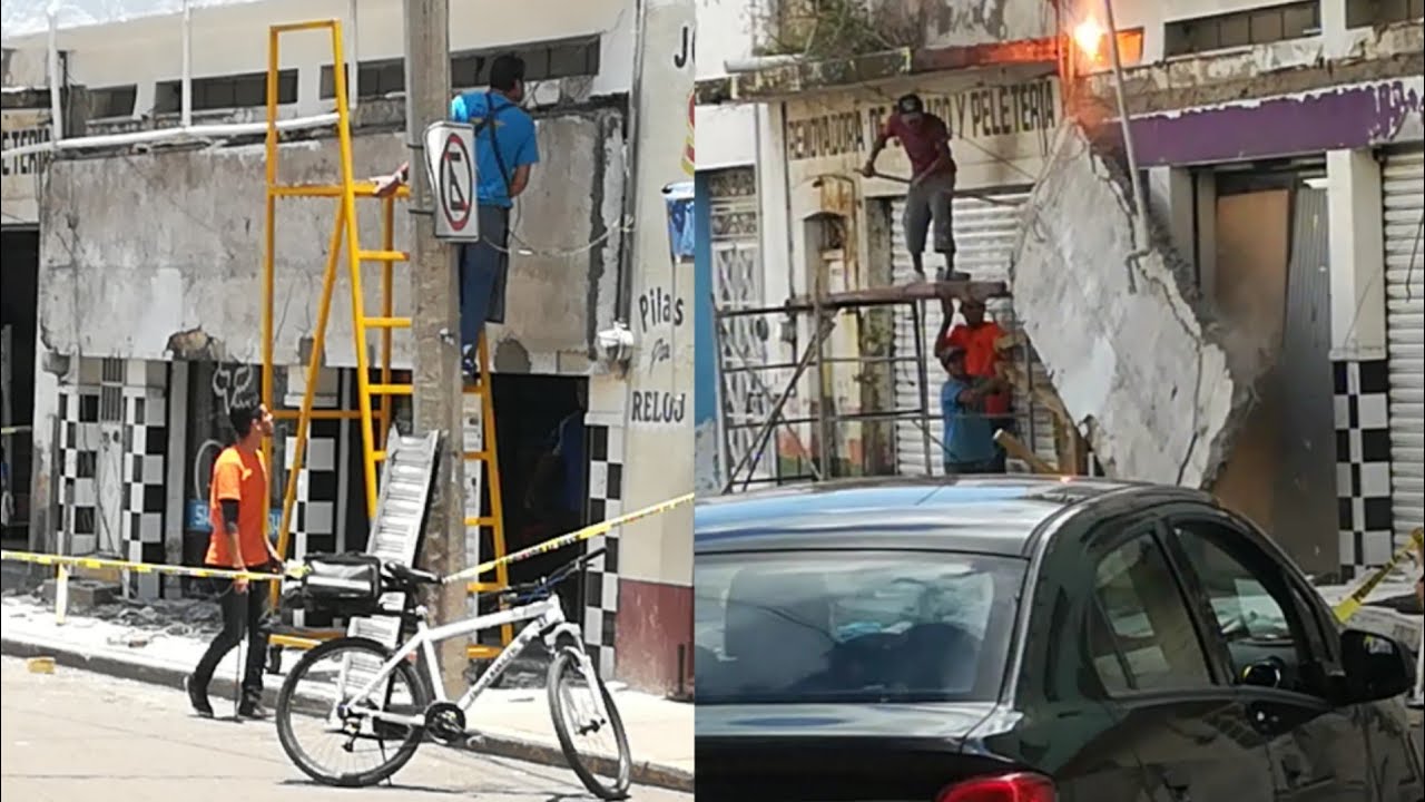 Derrumbe en Calle Gorostiza (Aguascalientes)