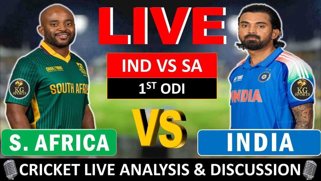 🔴Live: India vs South Africa, 1st ODI, Live Cricket Score & Commentary, IND vs SA, LAST 10 OVER