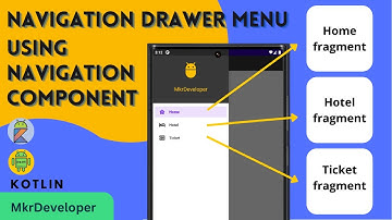 Navigation Drawer Menu - Navigation component. Android studio | Kotlin.