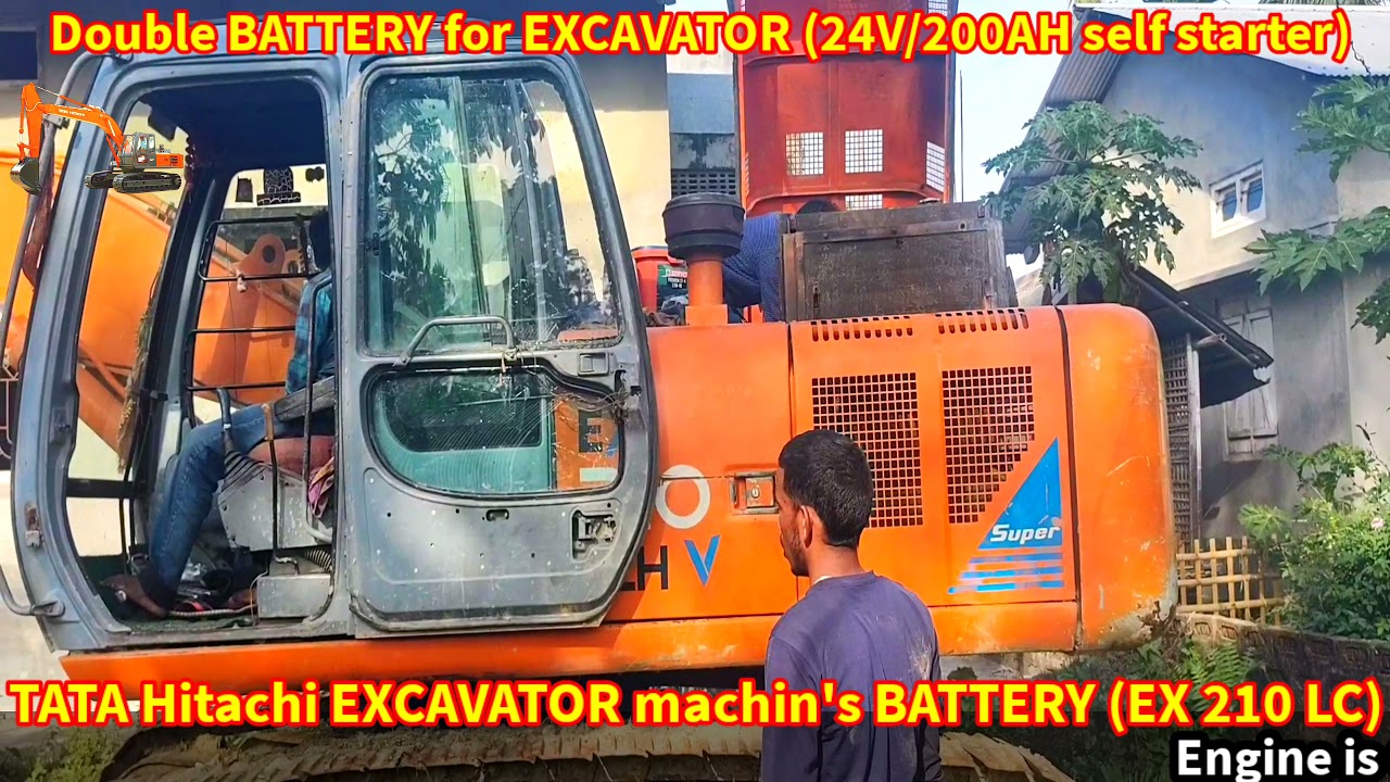TATA HITACHI EXCAVATOR BATTERY|EXCAVATOR... - youtube