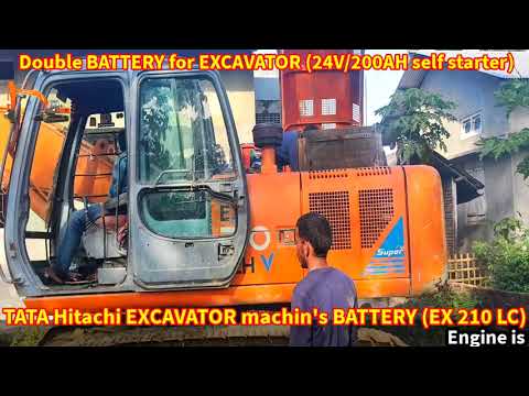Video TATA HITACHI EXCAVATOR BATTERY|EXCAVATOR... - youtube