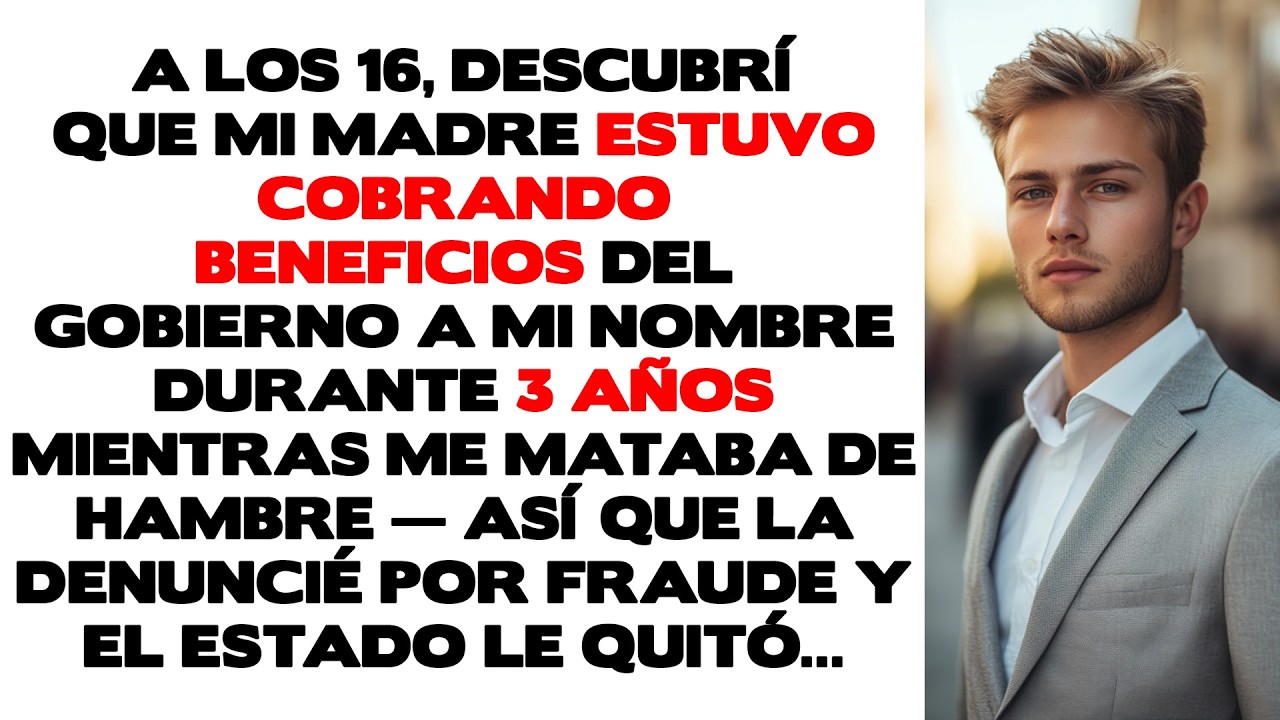 Mi madre cobró beneficios del gobierno a mi nombre durante 3 años mientras me mataba de hambre