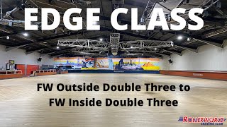 Edge Class | Change of edge - FW Outside to FW Inside Double Three | Inline Figure Skating
