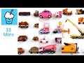 Orange Pink Brown vehicles collection Lego Tomica Transformers Playmobil