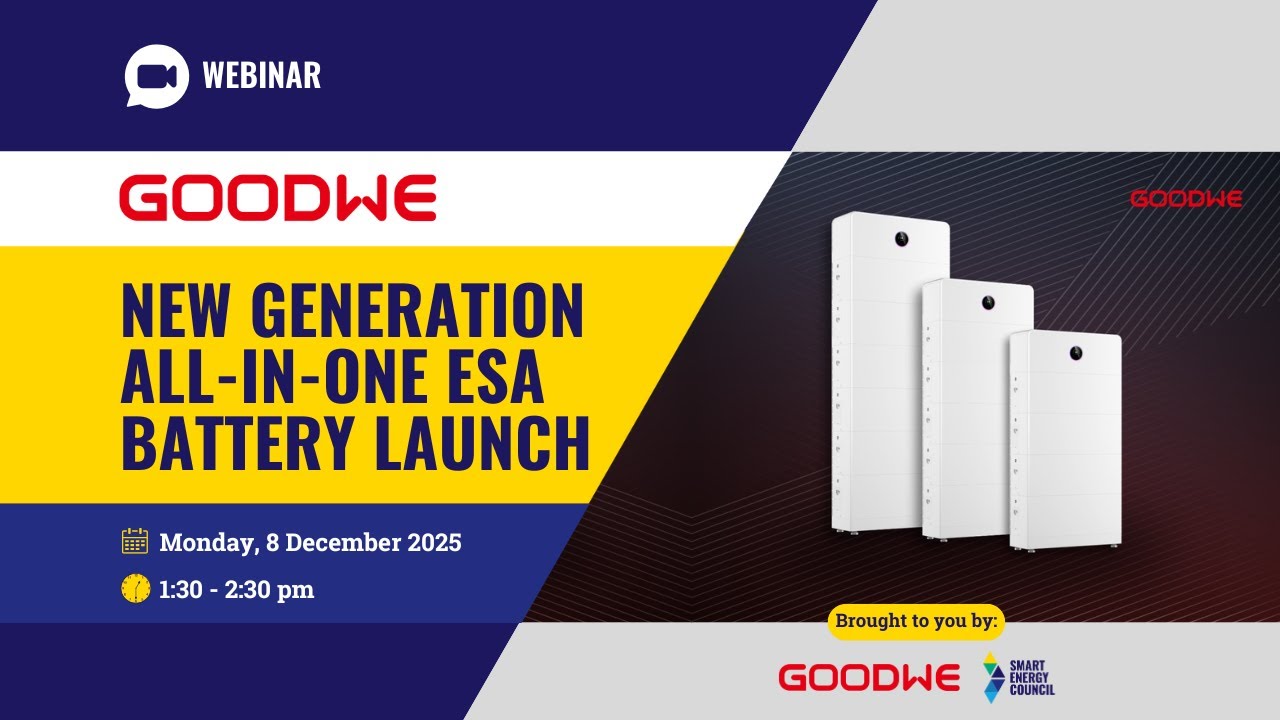 Goodwe x SEC Webinar | Goodwe’s new all-in-one ESA battery launch and ...