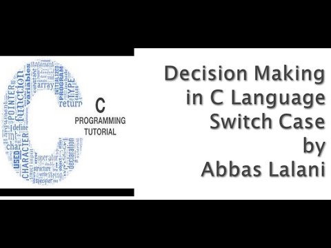 Switch Case in C Language | Decision Making Control Statements in C Programming Language | English