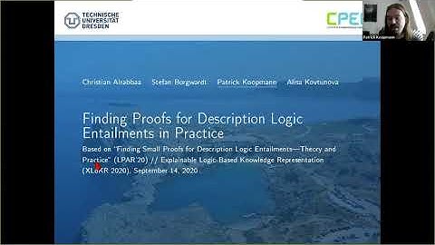 XLoKR 2020 - Finding Proofs for Description Logic Entailments in Practice (Extended Abstract)