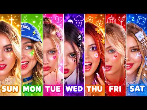 Seven Days Girl in Real Life! We Became Every Day of a Week