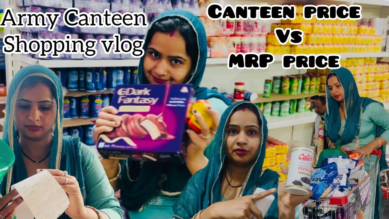 Army Canteen Shopping vlog 2026 // kya lekr aaye aaj Canteen se// Army Canteen price Comparison //