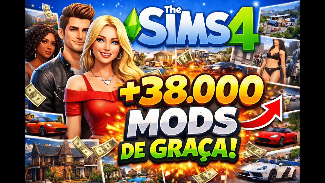 MODS E PACKS THE SIMS 4 ATUALIZADO 2026 DE GRAÇA!!! COMO INSTALAR. 38,000 MODS e PACKS DE GRAÇA