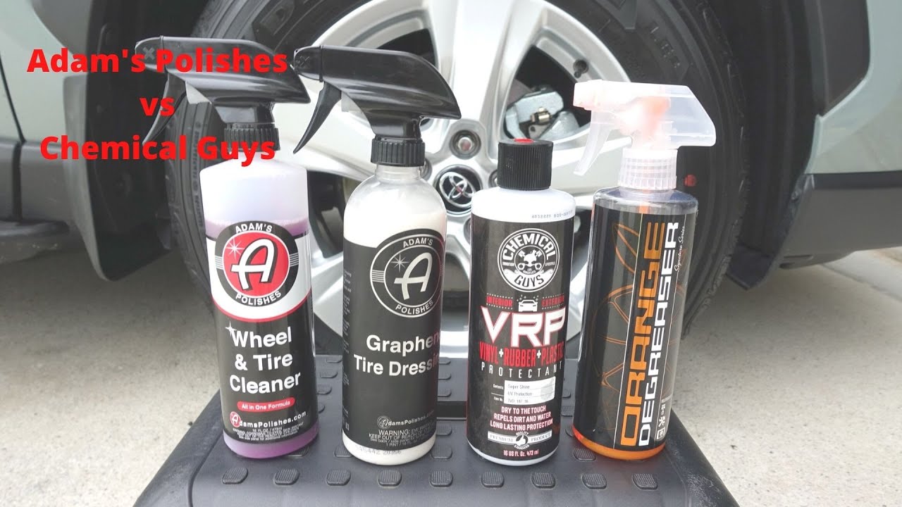 Adam's Polishes vs Chemical Guys Tire Cleaner & Dressings 