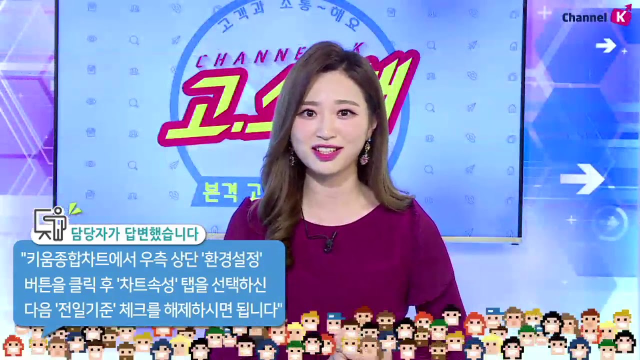 ⁣​[주식초보][주식꿀팁] 고소해 시즌2 / 4화 화면번호[0600] 키움종합차트 우측 등락률을 전일 종가대비 분봉 등락률로 보는 방법은? (20.03.27)