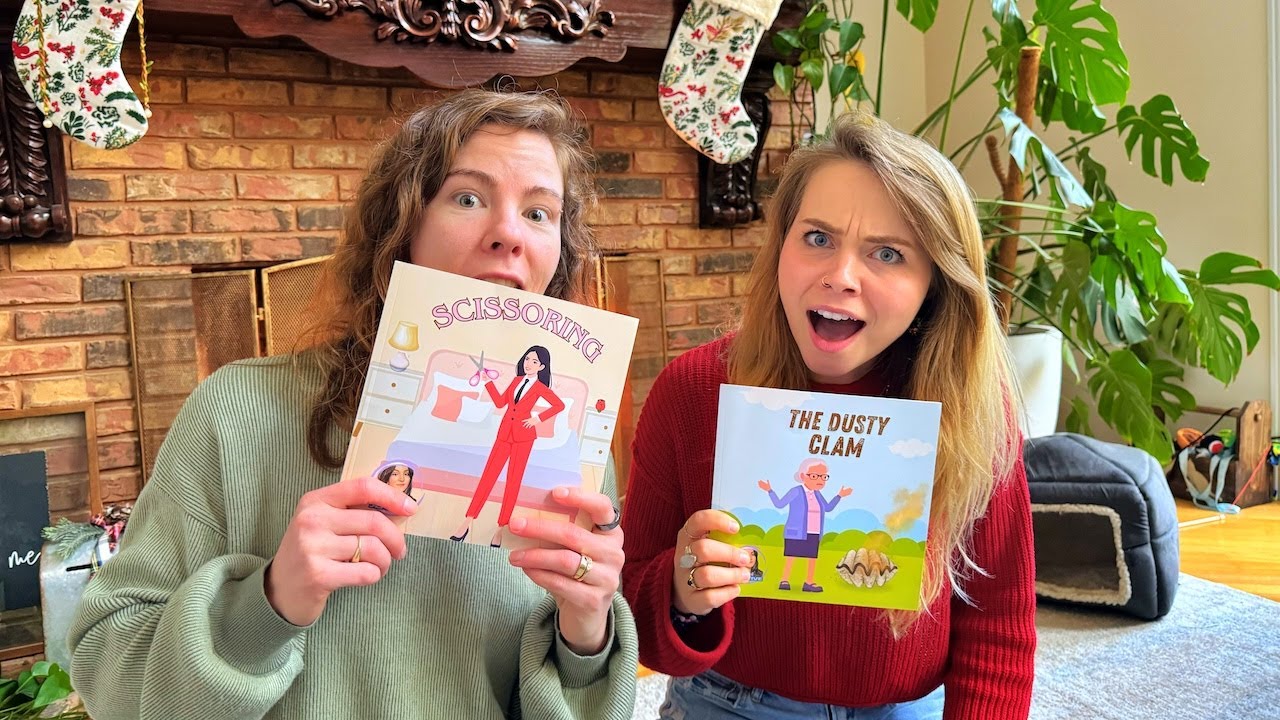 Reading ADULT HUMOR Books! - *Scissoring + The Dusty Clam* - Hailee And Kendra