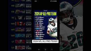 2024 NFL ALL PRO TEAM!! #nfl #nflfootball #nflallpro