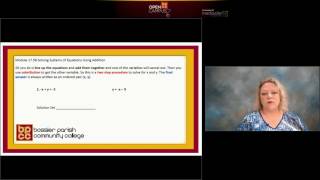 Module 17 5B1 Solving Systems of Equations Using Addtion Method