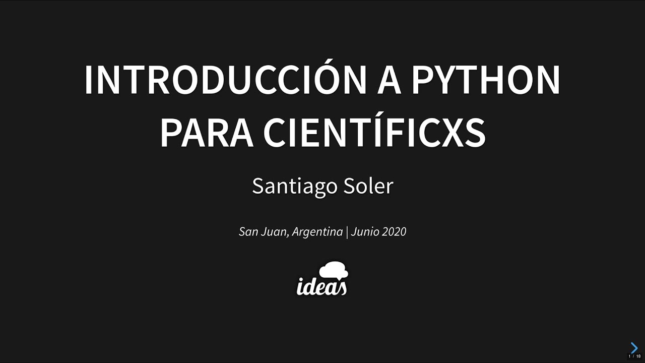 Introducción a Python para Científicxs - Clase 1 - YouTube