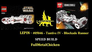 Speed build - LEPIN - 05056 - Tantive IV - Blockade Runner