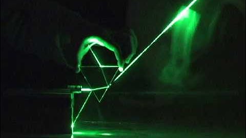 Refraction through a triangular prism: Observational experiment