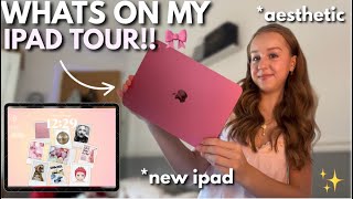 WHATS ON MY PINK IPAD TOUR *AESTHETIC, IN DEPTH, IT GIRL*🐆🎀✨ screenshot 2