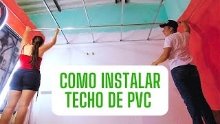 COMO INSTALAR techo de PVC Paso a paso  cielorraso PVC