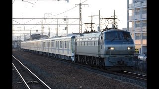 甲種輸送 EF66 115号機+東京メトロ13000系(13117F) 守山駅通過