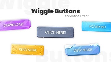 Cool Wiggle Animation Effect On Buttons   Using Html & Css