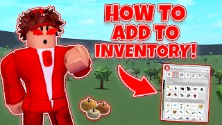 HOW TO ADD ITEMS TO YOUR INVENTORY/BACKPACK IN BLOXBURG! (Roblox)