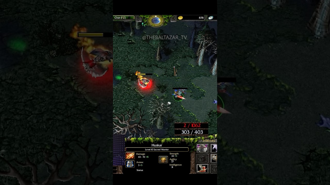 DOTA HUSKAR 1 HP: ONE MAN ARMY