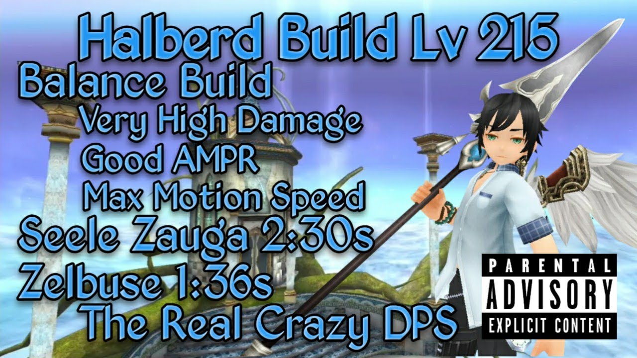 My Best Build - Halberd Lv 215 AMPR Playstyle Semi Spammer Toram Online