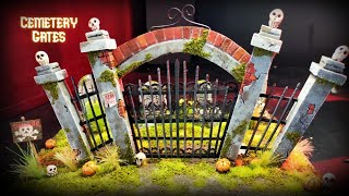 DIY Cemetery Gates #diy #halloween #craft