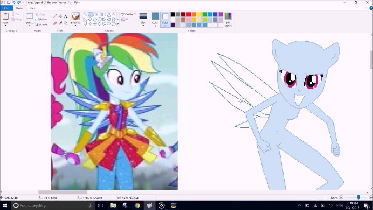 MLP Mane 7 új video Legend Of The Everfree Speedpaint
