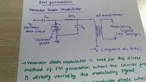 FM generation varactor diode modulator