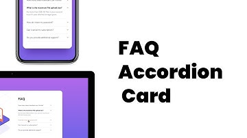 FAQ Accordion Card