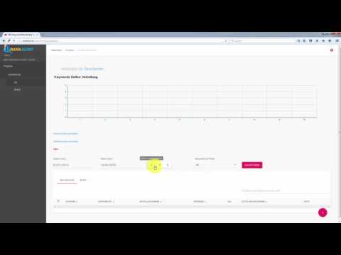 Rankalyst - Keywords hinzufügen und Keywordsets