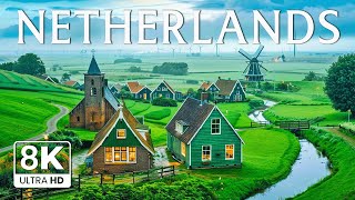 Download Lagu Netherlands 8K | Discover the Land of Windmills – Tulip Fields \u0026 Peaceful Villages MP3