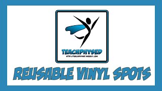 Using Reusable Vinyl Spots | Teacher Tip | PE Time Saver 🤩