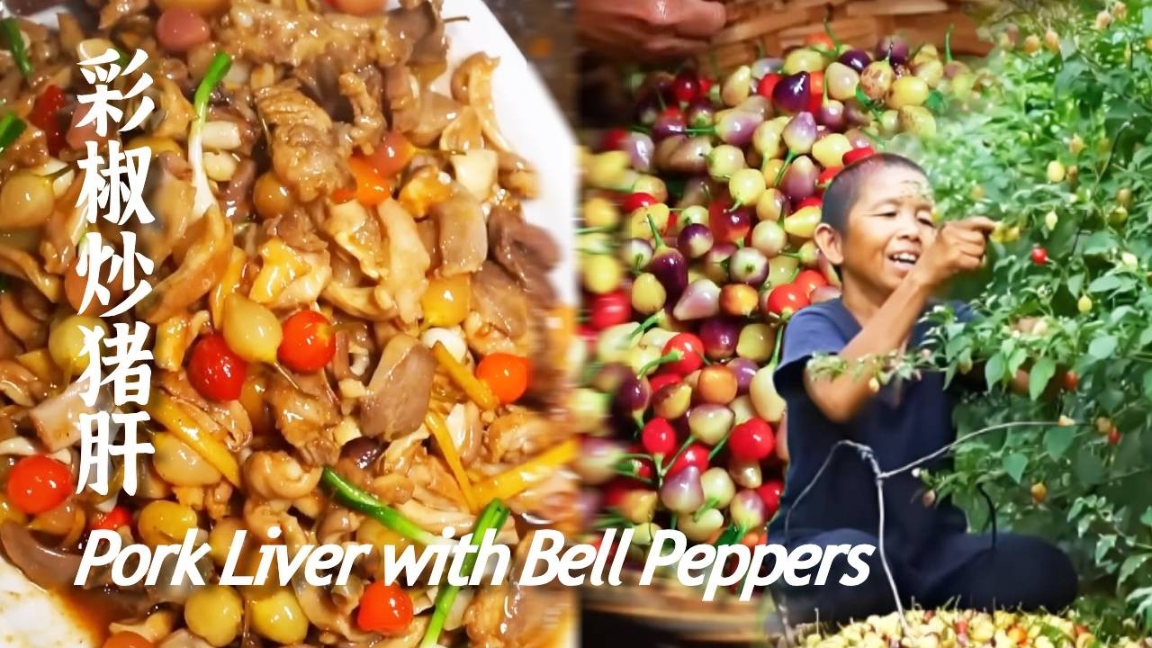 鸟语花香，满树的五彩椒采摘回来泡制7天，炒上猪肝又是一道乡村名菜！【康仔农人】