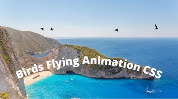 Flying Birds Animation by Using CSS animations | Attractive Birds Flying animation effect in CSS 🔥🔥
